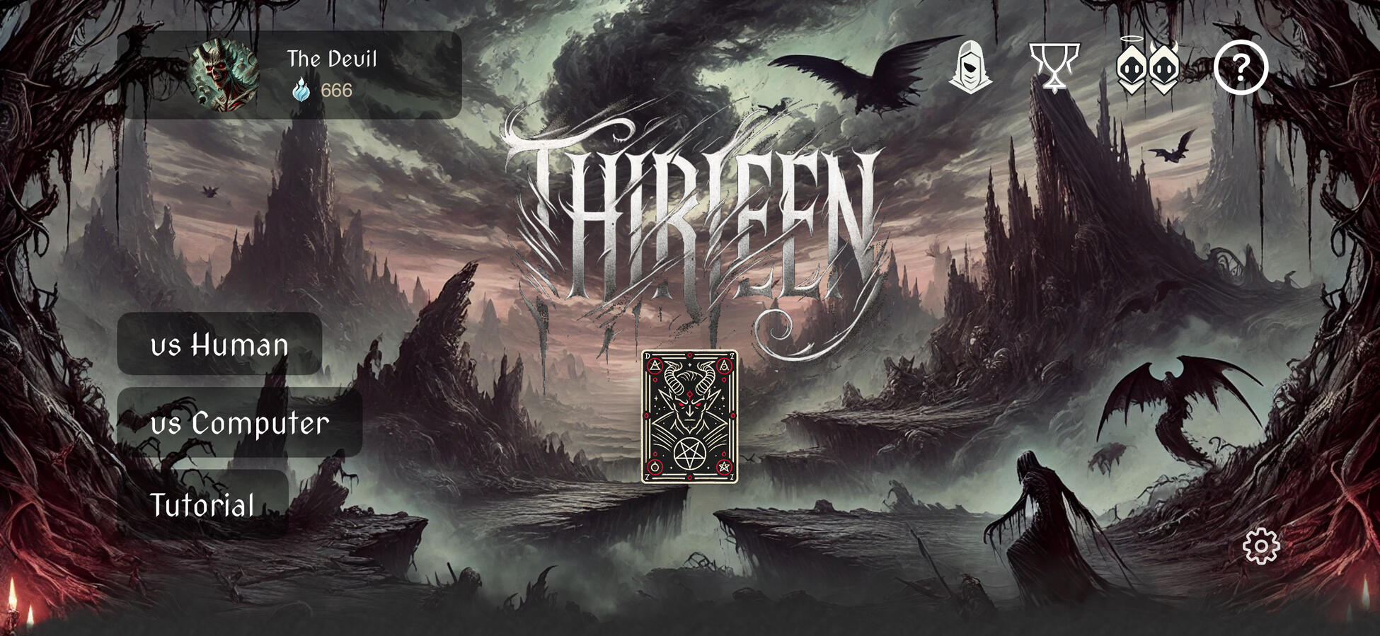 Thirteen Game Homescreen